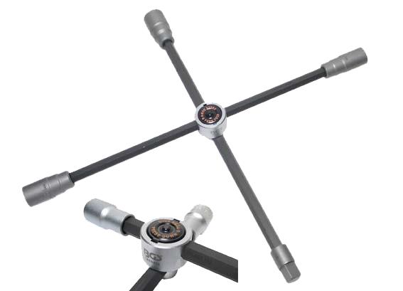 BGS Krydsnøgle 24-27-32 - 3/4" Firkant foldbar