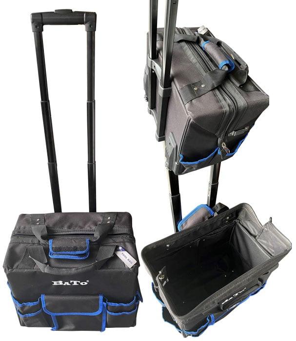 BATO Værktøjstaske "Trolley" med teleskopgreb. Tekstil.