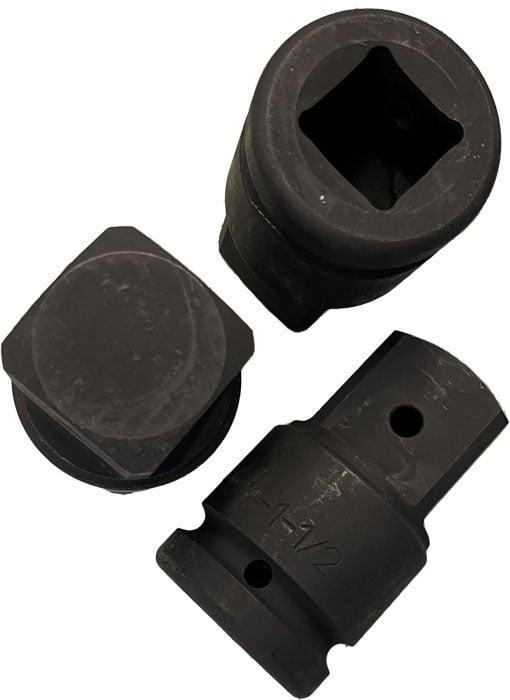 BATO Kraft overgang 1-1/2"F x 2-1/2"M. Med pindhul.