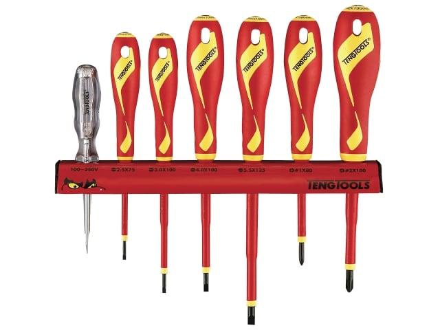 Skruetrækkersæt 1000 volt Teng Tools WRMDV07N