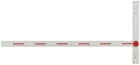 Gipspladevinkel PS 120 med mm inddeling. 120 cm