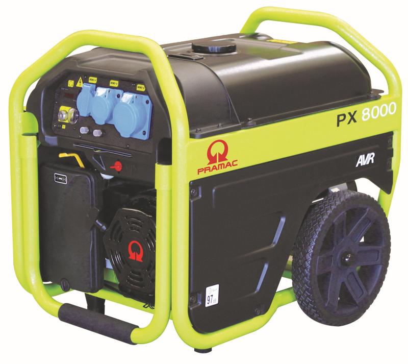 PX8000S 230v generator med el-start fra Pramac.