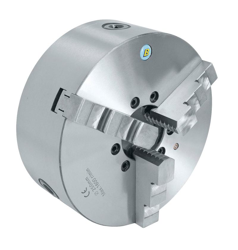 Centrerpatron 3-bakket DK11 ø80 mm støbejern DIN 6350