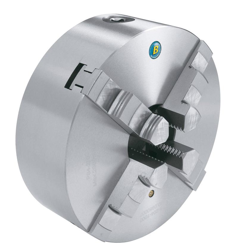 Centrerpatron 4-bakket DK12 ø80 mm støbejern DIN 6350