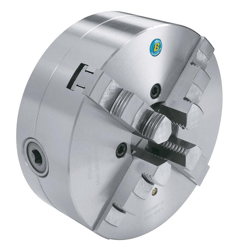 Centrerpatron 4-bakket PO-4/D6 ø250 mm stål DIN 55029