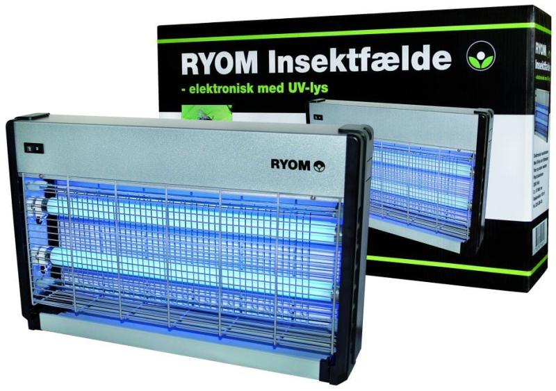 Insektfælde Ryom plast/aluminium 2X15W 150 M2