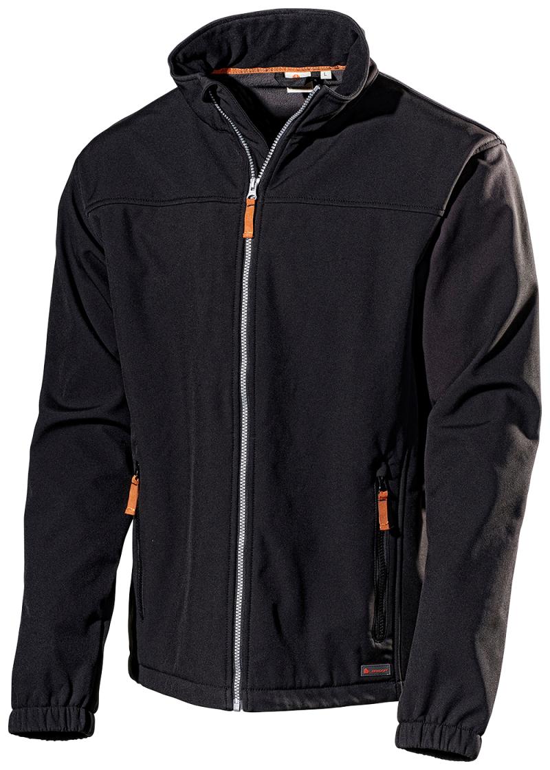Jakke Softshell 554P Sort Str. 3XL