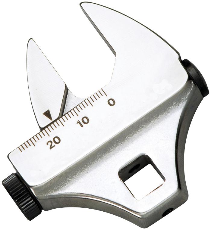 Hanefodsnøgle 3/8" justerbar