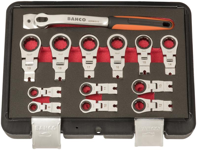Bahco flex-skraldenøglesæt 8-19 mm