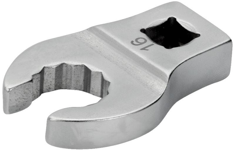 Hanefodsnøgle 749, åben med 3/8" indv. 4kt, 27mm