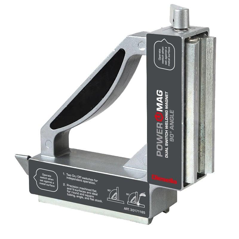 WLDPRO Magnetvinkel med fast 90Â° vinkel og dobbelt on/off funktion (50kg/490N)