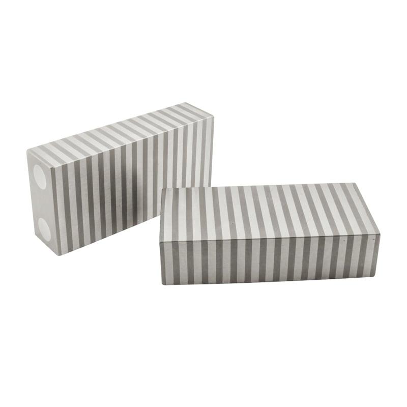 Lamel blokke 100x50x25 mm i sæt (Stål-alu)
