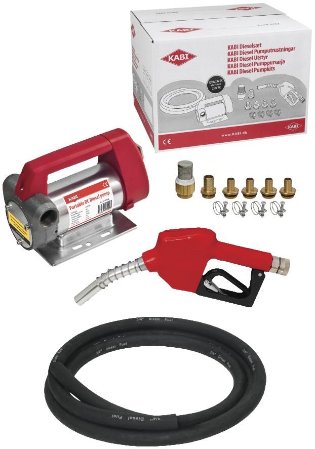 Dieselpumpesæt m/automatisk pistol 40 ltr/min 230V