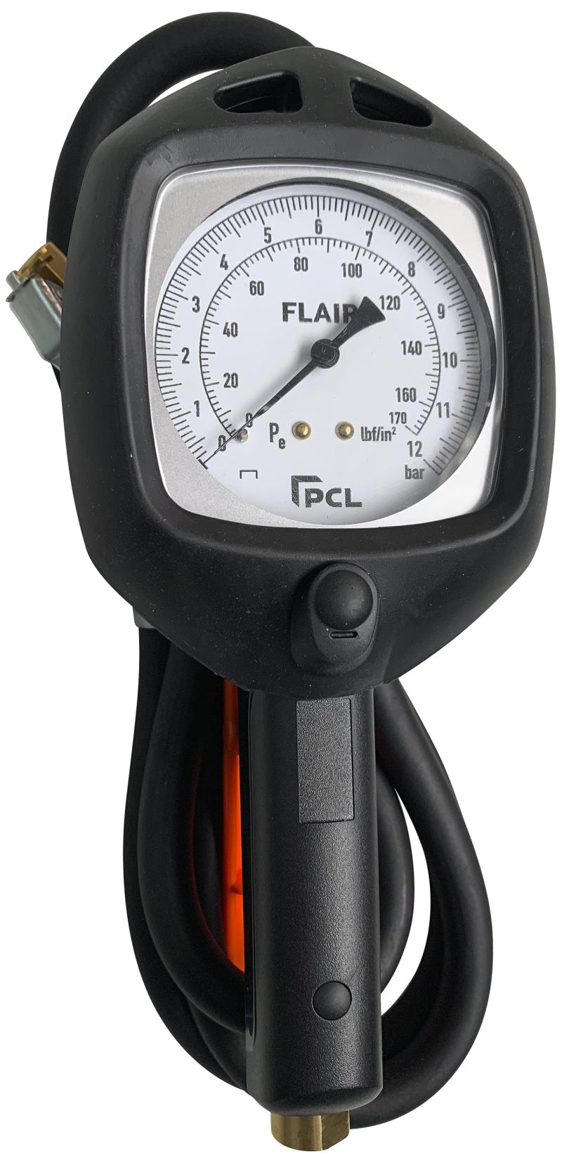 Flair/PCL dækoppumper 12bar, 1,8m slange m/clip-on