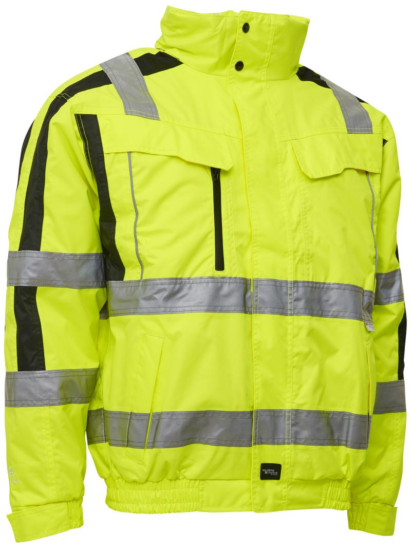Pilotjakke 2-i-1 086101R hi-vis gul/sort Str. 5XL