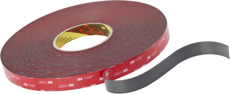 VHB-tape 4611F mørkegrå 50mmÃ33mtr