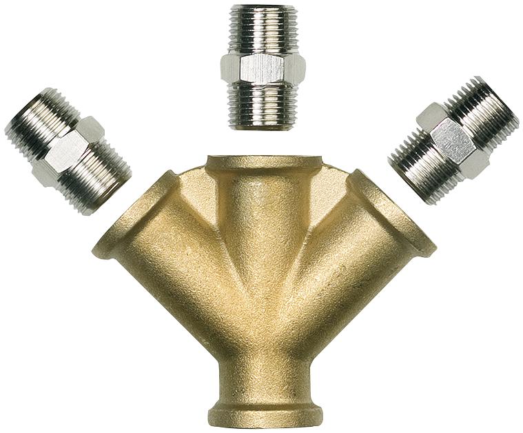 3-vejs trykluftkobling 312-03-00P 3/8"