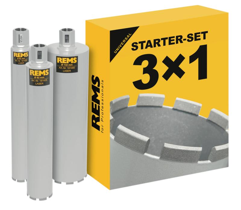 REMS diamantkronebor sæt UDKB LS 62-82-132 mm