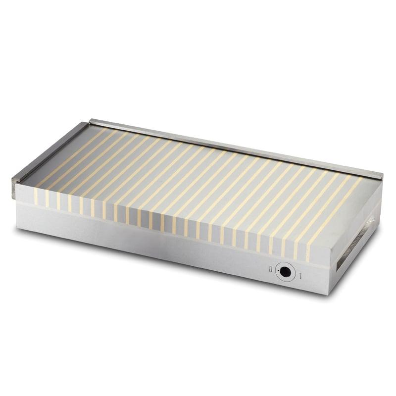 Permanent magnetplan 150x350 mm for fræseopgaver med holdekraft op til 150 N/cm2 (Pol afstand 3+12 mm)