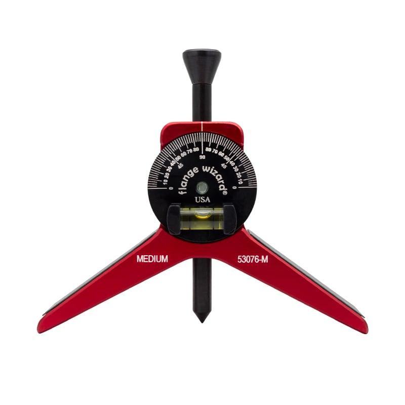 FLANGE WIZARD Centerhoved for 6"+ rør med magnet og vinkelskive med libelle