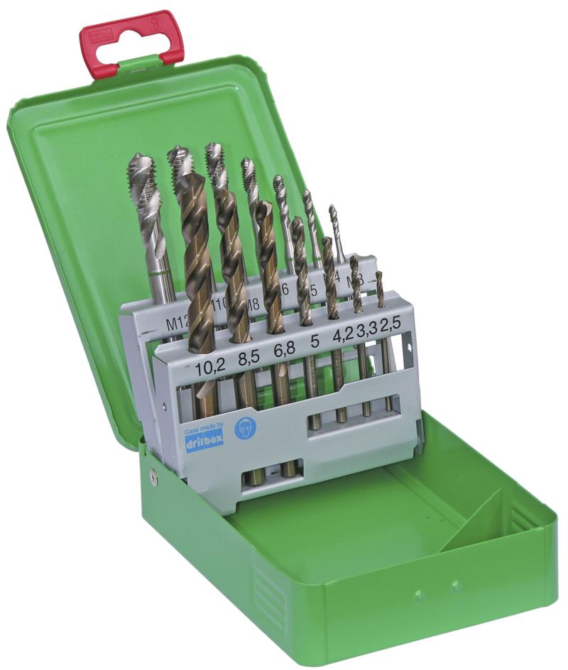 DJ TOOLS bor-/tapsæt HSS-Co5 M3-M12