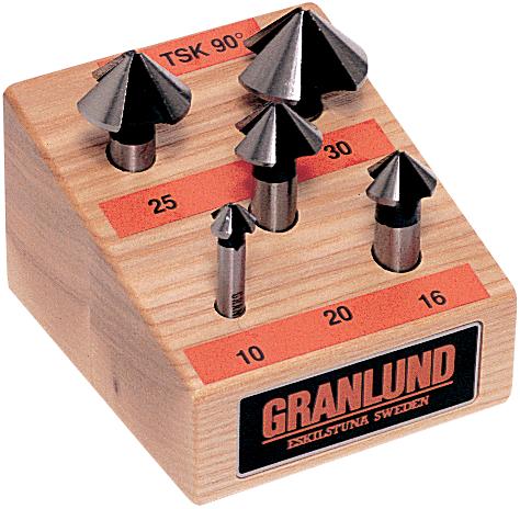 Granlund forsænkersæt 90Â° t/rustfri