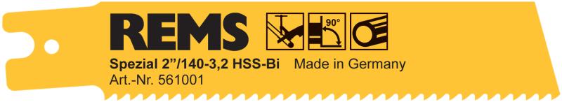 REMS rør-bajonetsavklinge special 2"/140-3,2 5/pk