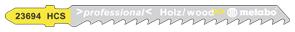 Stiksavklinge til træ 74mm HCS 4,0mm pk/100
