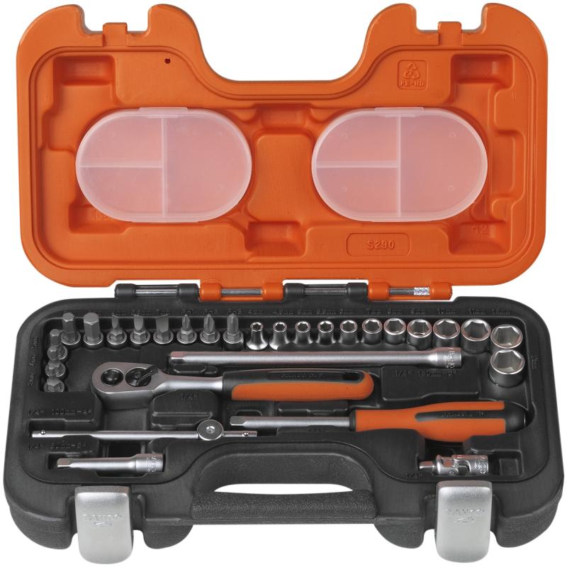 Topnøglesæt mm 1/4" firk. S290 4-13 mm