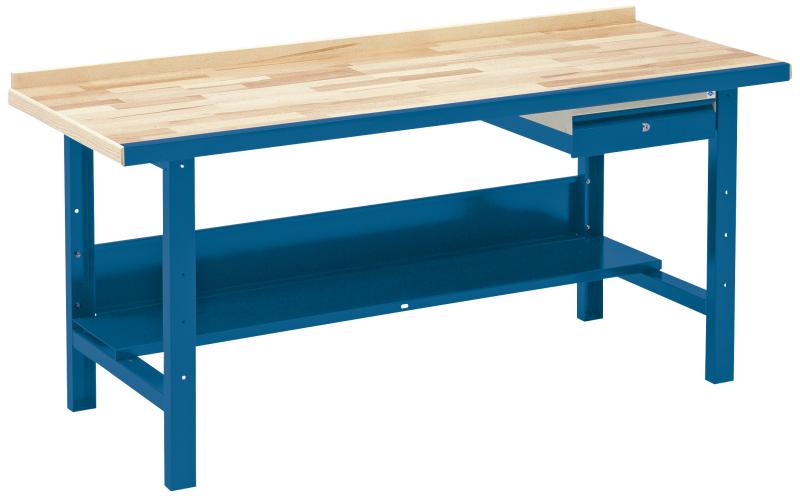 Værkstedsbord VBB-1.10 m/hylde og skuffe