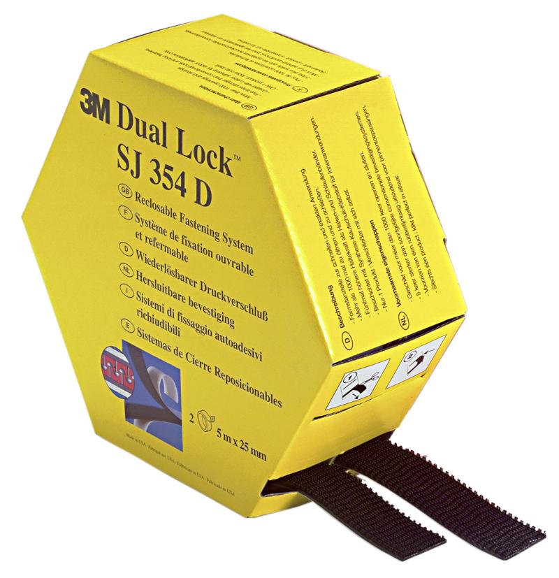 Burretape Dual Lock TM sort/inde 5m