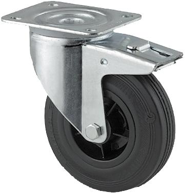 Drejehjul m/br.3477 UFP 160 P63 grå