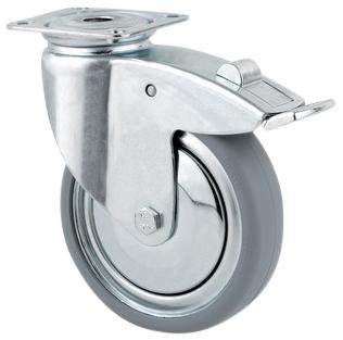 Drejehjul m/brem.2477 DIK 125 P50