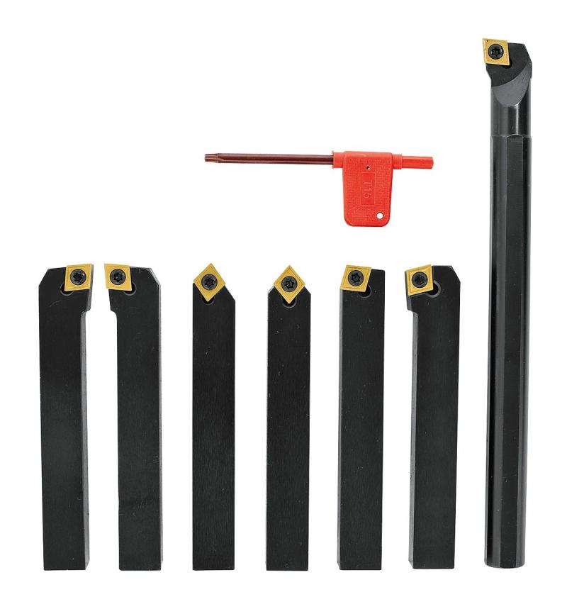 Drejestål med vendeplatter 6 stk., 20 mm