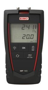 KIMO MP120. Microanemometer: 0..±1000 Pa, m/kalibreringscertifikat