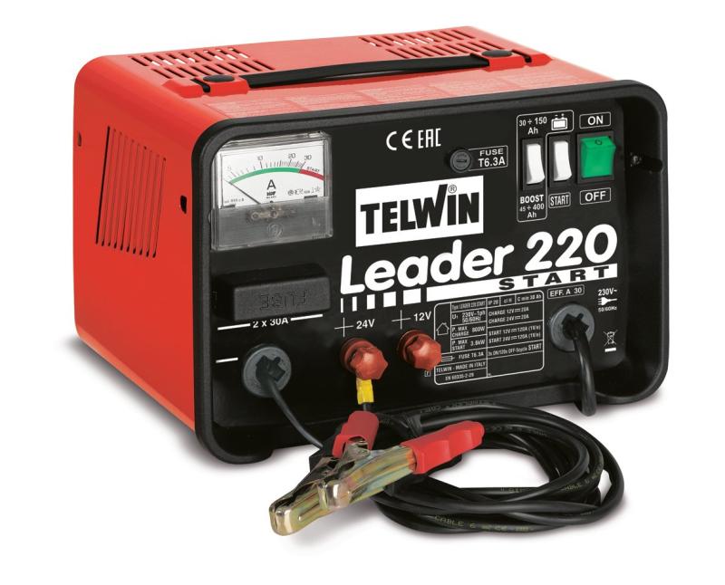 Telwin batterilader med starthjælp 12-24
