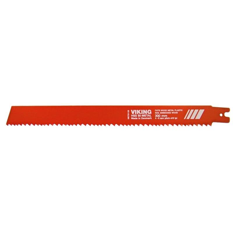 Viking bajonetsavklinge Bi.metal til træ 300 x 4/6 tdr Ã  5 stk.