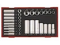Topnøglesæt TTAF32 Teng Tools med 1/4" og 3/8" â¡-tilslutningsfæste