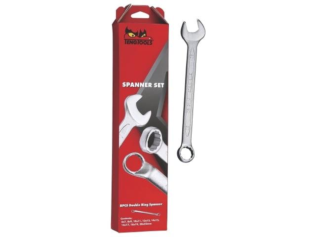 Ringgaffelnøgler i sæt Teng Tools 6512N - 12 dele
