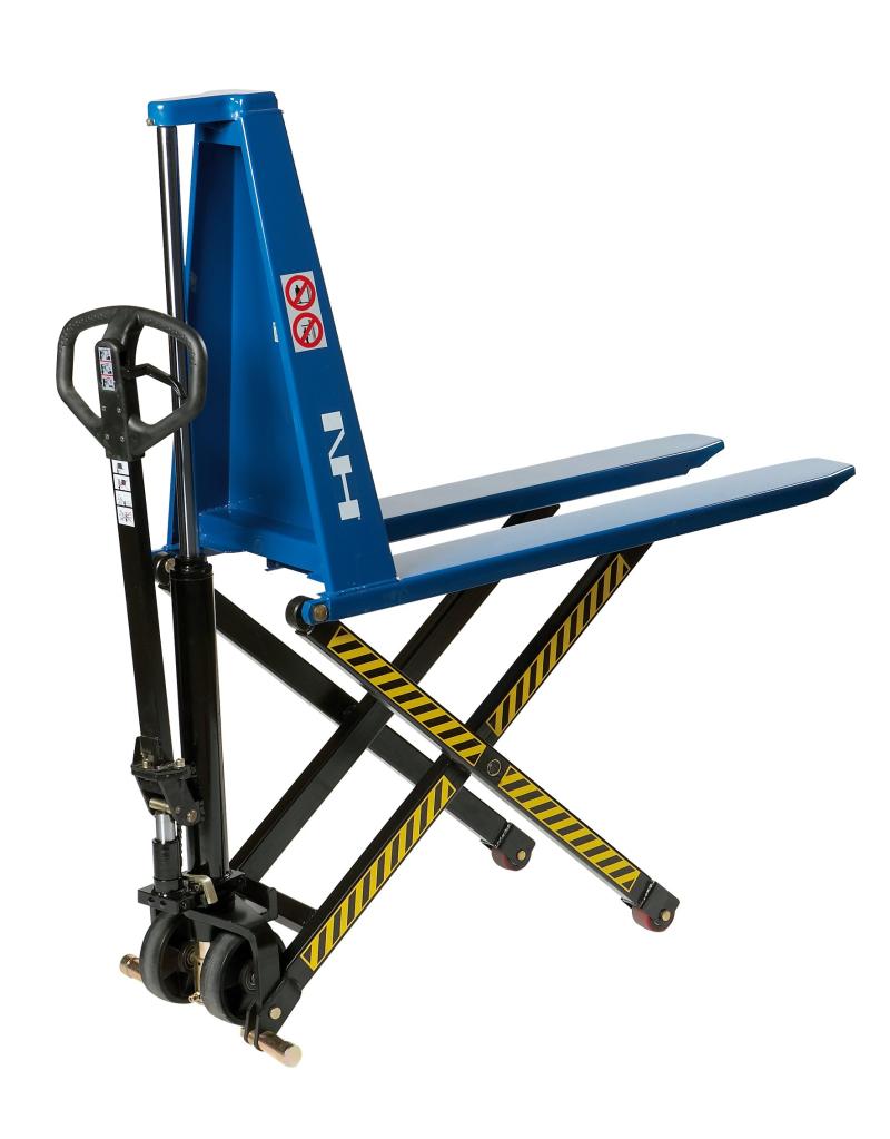 SLX1000 - Højtløftende pallevogn, manuel, enkel stempel - 1000 kg.