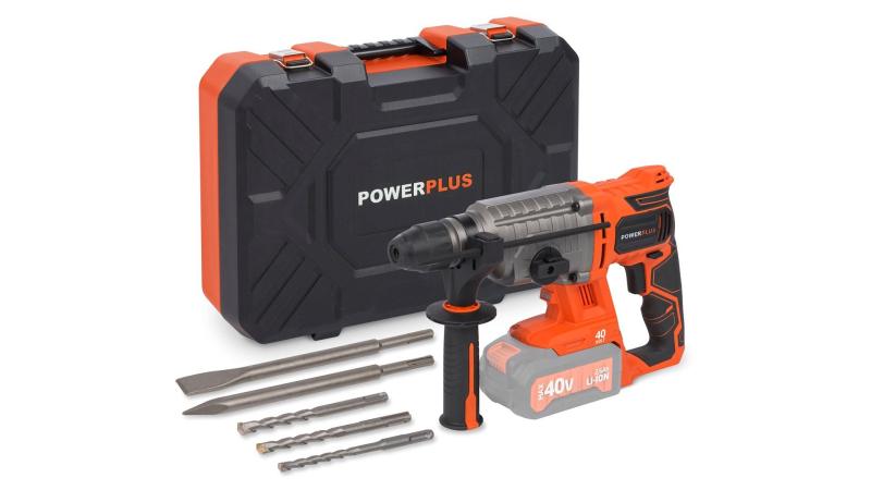 POWDP1570 Borehammer 40 Volt med 5 dele - SOLO