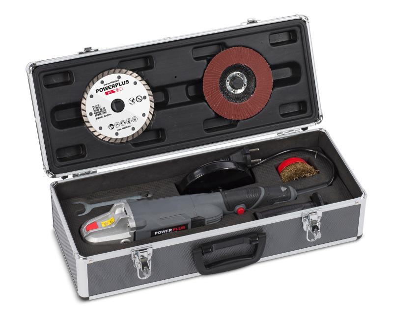 Vinkelsliber 900 watt 125mm i kuffert
