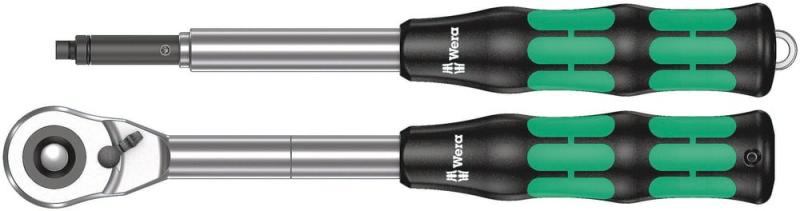 Skraldehåndtag med 1/2â³ â-tilslutningsfatning. Wera-Zyklop Hybrid Sæt
