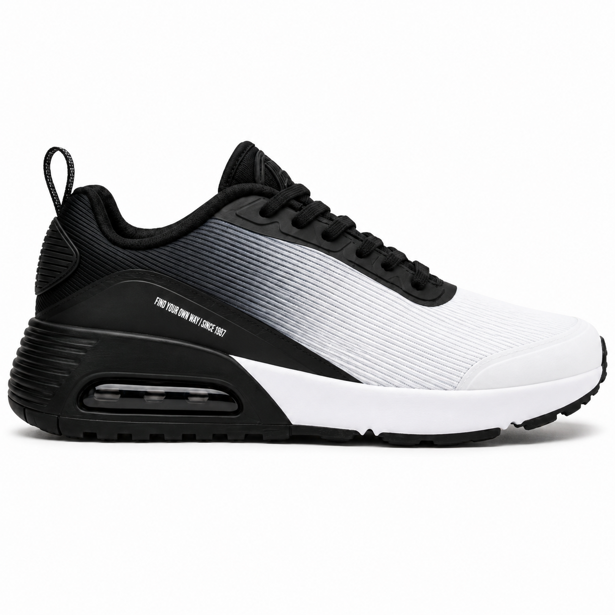 Pulse D084 Sneaker  Sort/Hvid - 41
