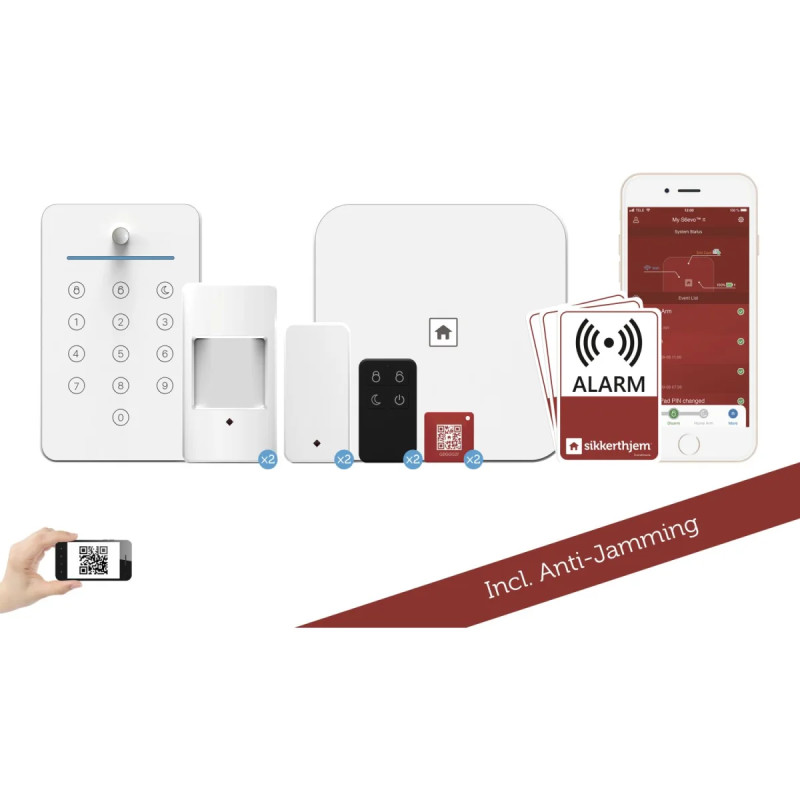 Sikkerthjem S6EVO Villapakke Alarmsystem